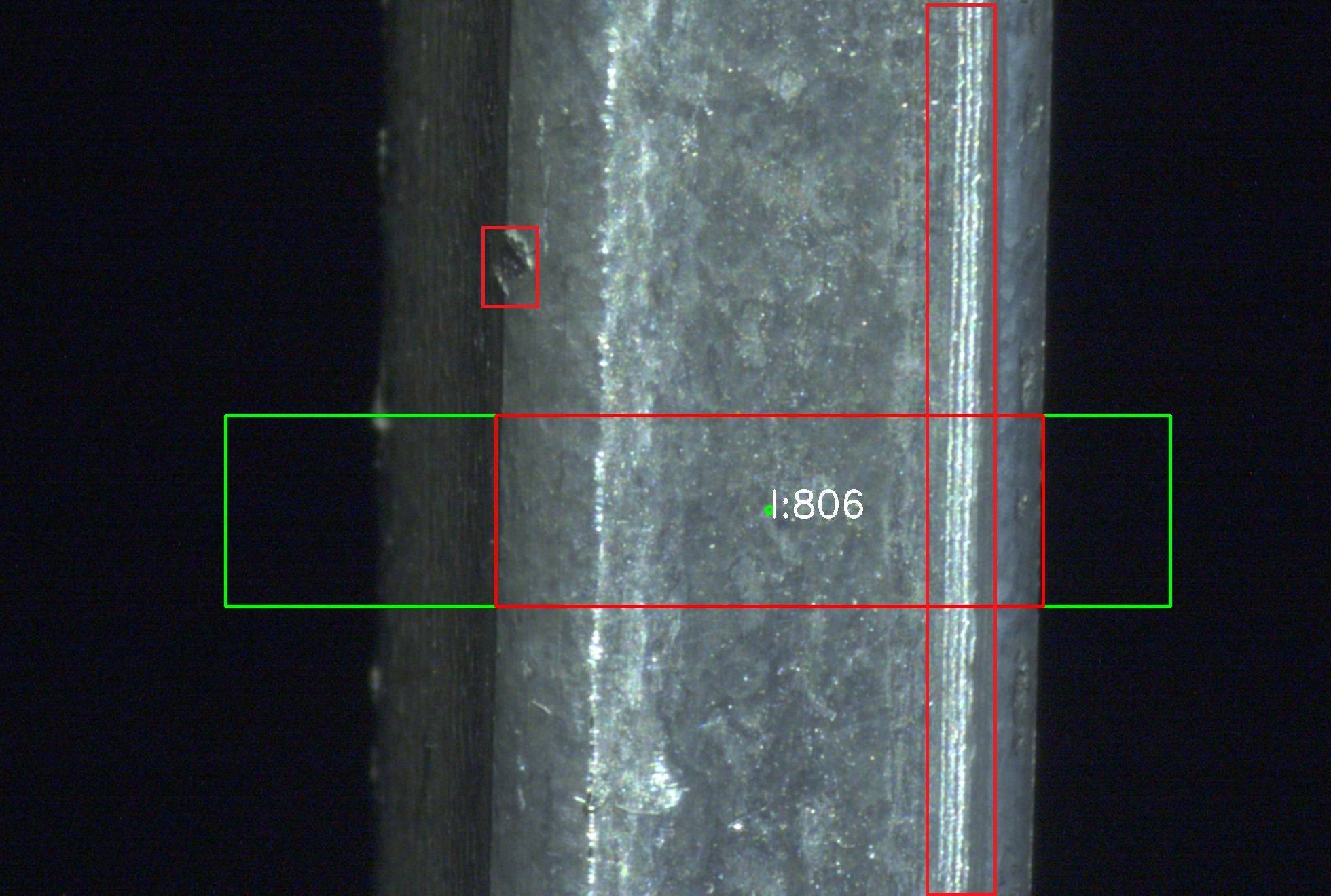 Détection de chocs et de rayures sur fil métallique